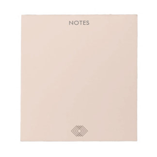bloc-notes design rose moderne