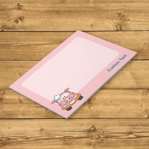 Bloc-notes Dessin Animé Cochon Lavage Auto