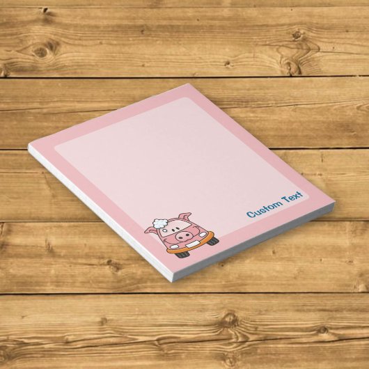 Bloc-notes Dessin Animé Cochon Lavage Auto