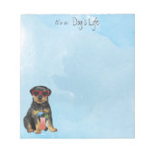 Bloc-notes d'été Rottweiler (Devant)