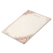 Bloc-notes d'étude biblique à fleurs roses (Incliné)