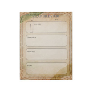 Bloc-notes d'étude biblique SOAP