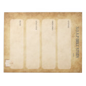 Bloc-notes d'étude biblique SOAP (Devant)