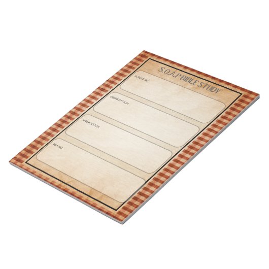 Bloc-notes d'étude biblique SOAP (Incliné)