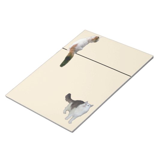 Bloc-notes - Deux chats et une ligne (Incliné)