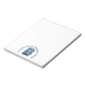 Bloc-notes d'hiver avec un manchot et une tasse de (Tourné)
