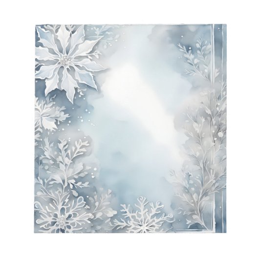 bloc-notes d'hiver du pays des merveilles (Devant)