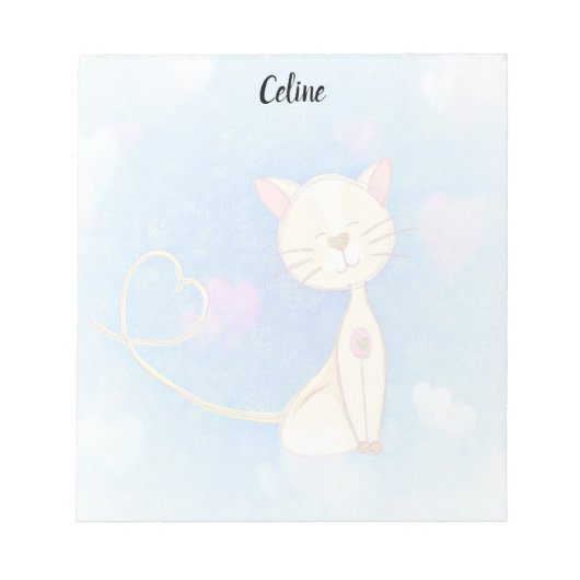 Bloc-notes d'illustration de chats mignons (Devant)