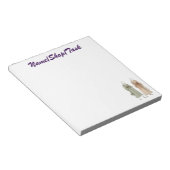Bloc-notes d'illustration de mode chic (Incliné)