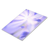 Bloc-notes d'impression floral pourpre (Incliné)