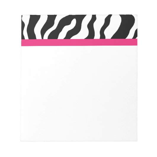 Bloc-notes d'impression Zebra (Devant)