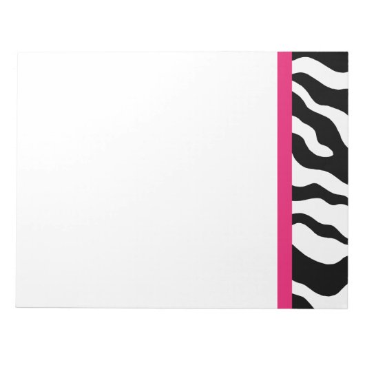 Bloc-notes d'impression Zebra (Devant)