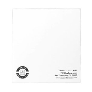 Bloc-notes d'informations de contact Logo d'entrep