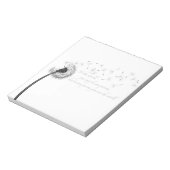 Bloc-notes d'inspiration Pissenlit (Tourné)