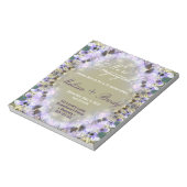 Bloc-notes d'invitation du Fiançailles de dentelle (Tourné)