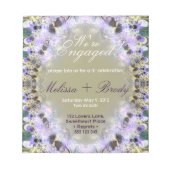 Bloc-notes d'invitation du Fiançailles de dentelle (Devant)