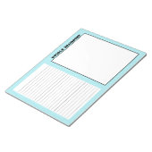 Bloc-notes Doodle & Braindump (Turquoise) (Incliné)