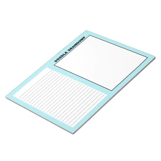 Bloc-notes Doodle & Braindump (Turquoise) (Incliné)