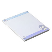 Bloc-notes doux pingouin | Mémo pastel mignon (Incliné)