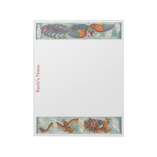 Bloc-notes Dragon et Phoenix (Tourné)