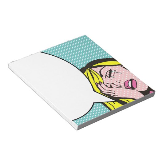 Bloc-notes Drame Queen Speech Bubble Pop Art (Incliné)