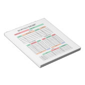 Bloc-notes du budget mensuel (Incliné)