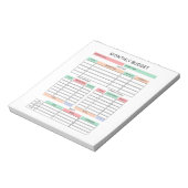 Bloc-notes du budget mensuel (Tourné)