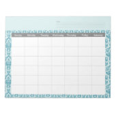 Bloc-notes du calendrier Damask mensuel (Devant)