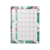 Bloc-notes du calendrier de remplissage tropical (Tourné)