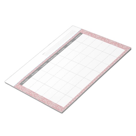 Bloc-notes du calendrier du calendrier des damas d (Incliné)