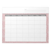 Bloc-notes du calendrier du calendrier des damas d (Devant)