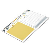 Bloc-notes du calendrier hebdomadaire Gold and Nav (Incliné)