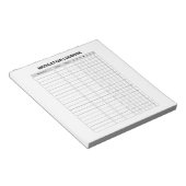 Bloc-notes du carnet de médicaments (Incliné)