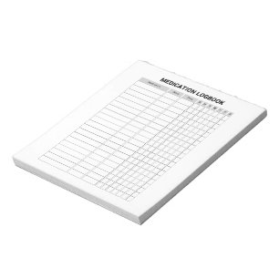 Bloc-notes du carnet de médicaments