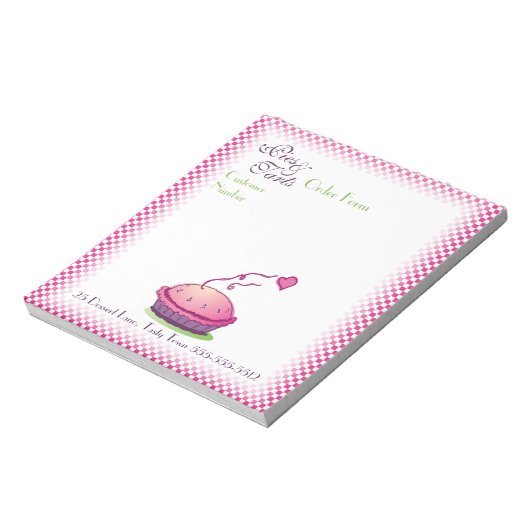 Bloc-notes du formulaire de commande Pies & Tarts (Tourné)