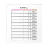 Bloc-notes du gestionnaire de journaux de lecture (Devant)