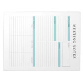 Bloc-notes du gestionnaire de notes de réunion (Devant)