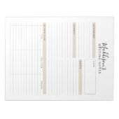 Bloc-notes du gestionnaire de notes de réunion (Devant)