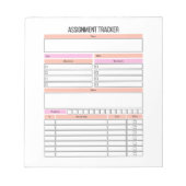 Bloc-notes du gestionnaire de suivi des affectatio (Devant)