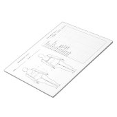 Bloc-notes du graphique de mesure de couture (Incliné)