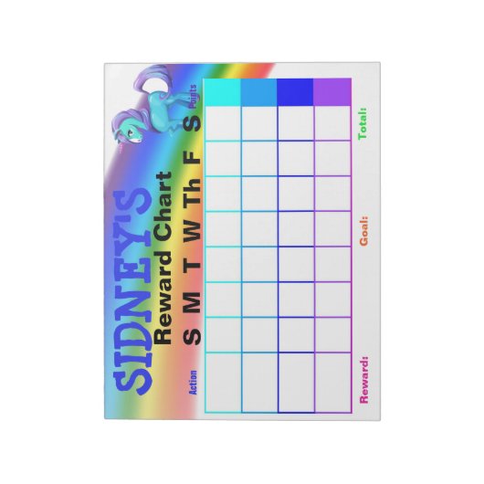 Bloc-notes du graphique de récompense (Tourné)