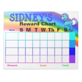 Bloc-notes du graphique de récompense (Devant)