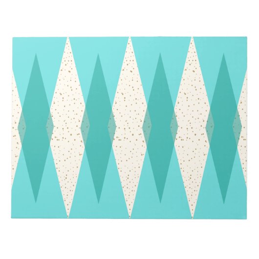 Bloc-notes du Jacquard moderne du milieu du siècle (Devant)