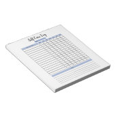 Bloc-notes du journal d'autosoins (Incliné)