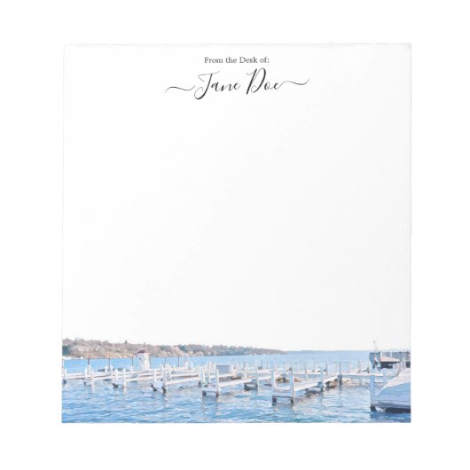 Bloc-notes du lac Léman Wisconsin (Devant)