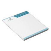 Bloc-notes du logo d'entreprise | Bloc-notes d'aff (Incliné)