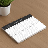 Bloc-notes du logo d'entreprise | Planificateur he