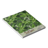 Bloc-notes du Motif Plante Basil (Incliné)