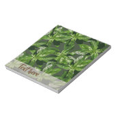 Bloc-notes du Motif Plante Basil (Tourné)