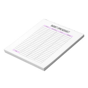 Bloc-notes du planificateur de feuille de calcul d